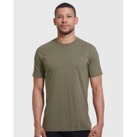 TRUE‎ CLASSIC Military Green Crew Neck T-Shirt - Size 2XL - Picture 1 of 9